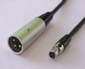 Mini XLR Plug to XLR Plug